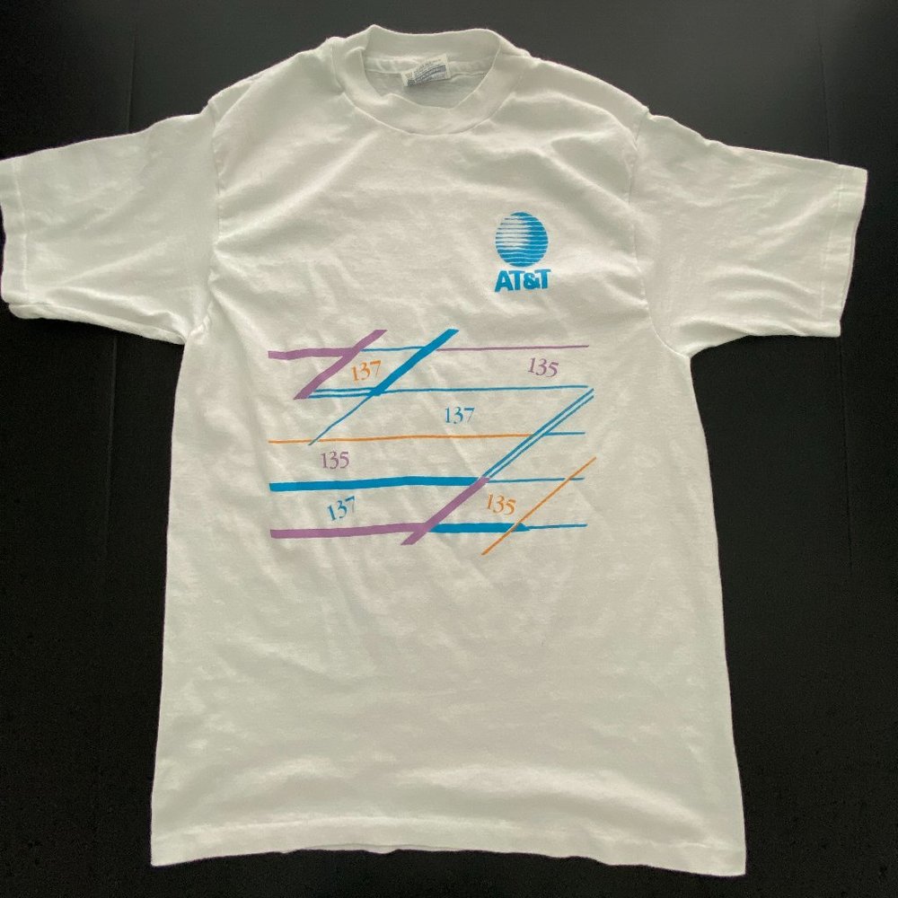 Vintage AT&T Single Stitch 50/50 T Shirt Made in USA Large